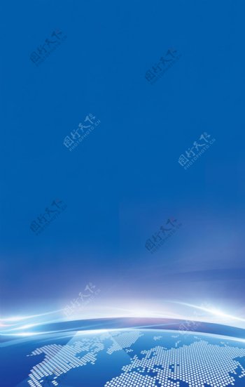 蓝色地球H5背景素材