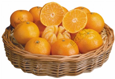 一篮子水果橘子