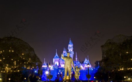 迪士尼雕像城堡灯饰