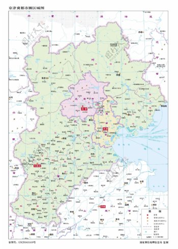 1210万京津冀都市圈区域图