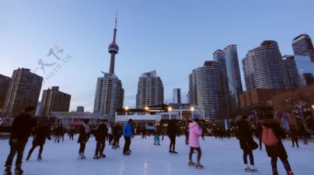 多伦多市区滑冰