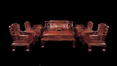 古代实木家具图案元素