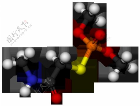 3d彩色分子模型免抠png透明图层素材