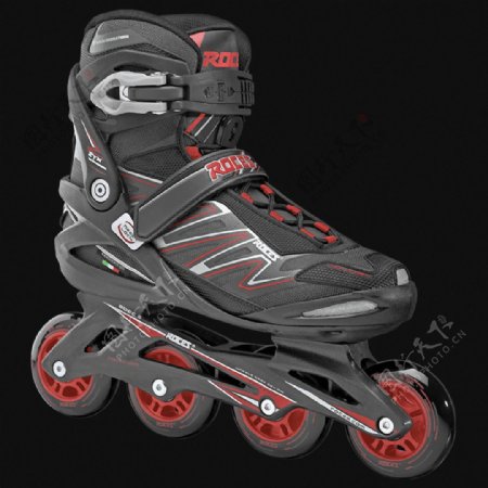 红灰搭配溜冰鞋免抠png透明素材