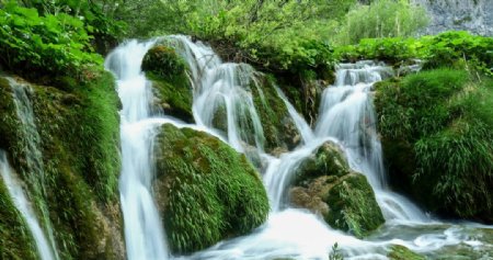 克罗地亚公园瀑布