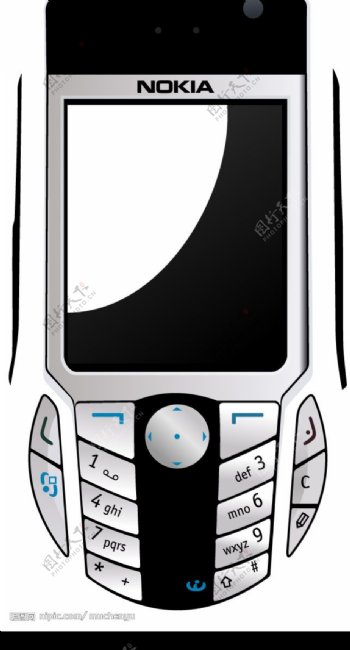 诺基亚6630矢量手机
