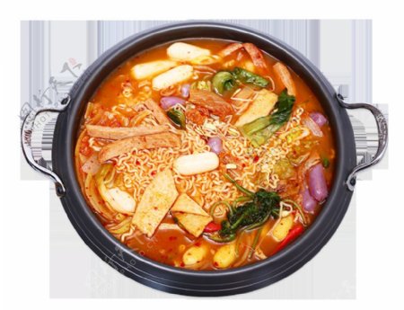 鲜美韩国泡菜火锅产品食物