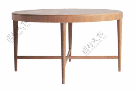 简约木质圆形桌子设计