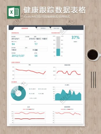 个人健康跟踪数据表格