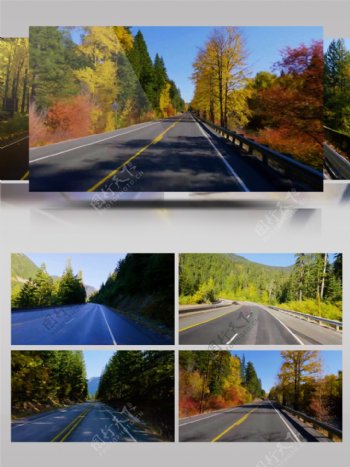 4K画质山乡公路与秋景超清版