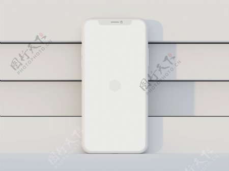 iPhoneX苹果手机白膜UI样机