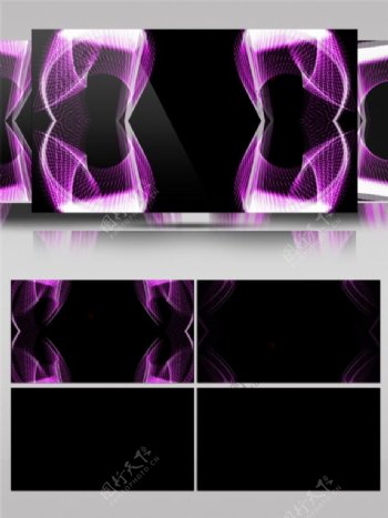 紫色幻彩光束动态视频素材