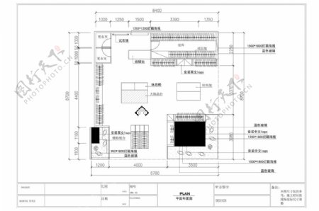 CAD服装店平面方案规划