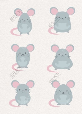 灰色大耳朵设计老鼠