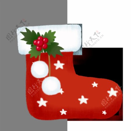 圣诞节红色圣诞袜子圣诞素材