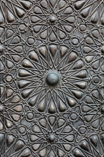 阿拉伯风格金属雕刻花纹