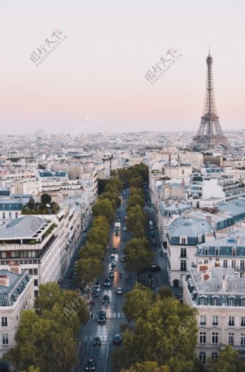 复古的巴黎城市