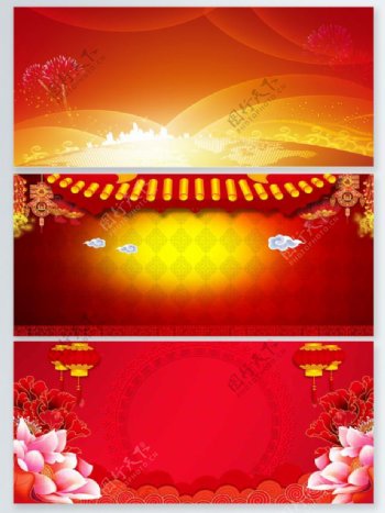 春节背景海报设计背景图
