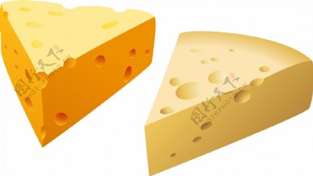 美味黄色奶酪矢量元素