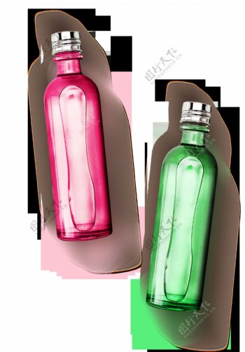 个性质感瓶子装饰素材
