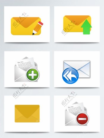 矢量邮件图标装饰设计元素png