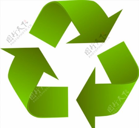 绿色可回收标志