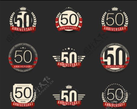 50周年庆典徽章