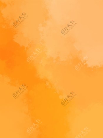 橘黄色质感水彩广告背景