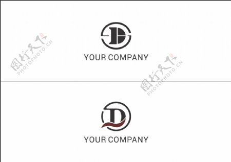 两款字母D标志设计