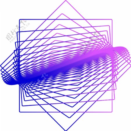 科技风格创意渐变素材形状