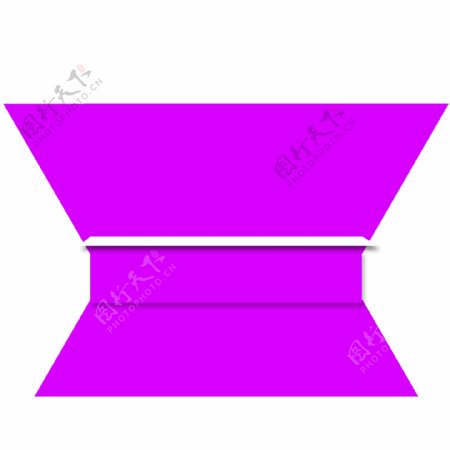 水彩卡通紫色几何图形