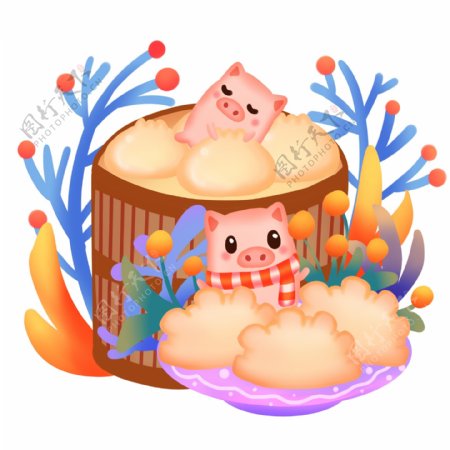2019猪年包子饺子