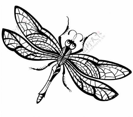蜻蜓刺青图案