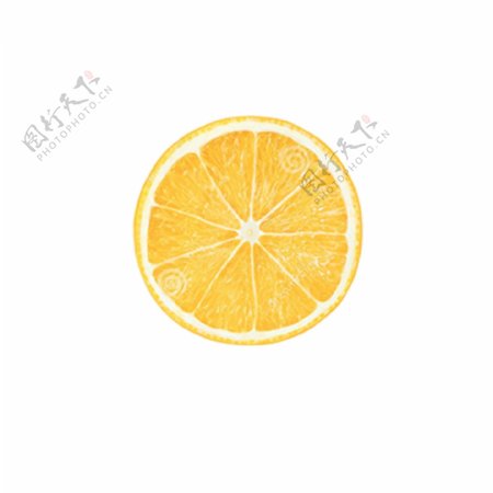 橙色的柠檬片素材