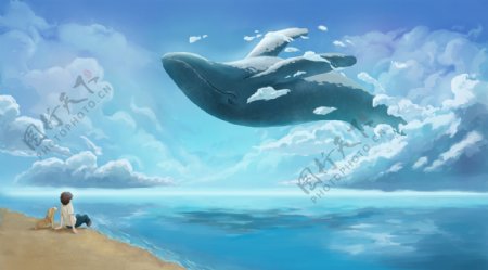 云端的鲸鱼