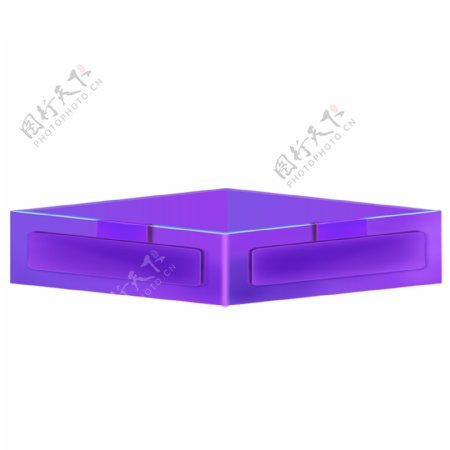 渐变紫色盒子素材