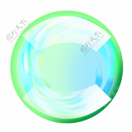 玻璃球透明气泡插画