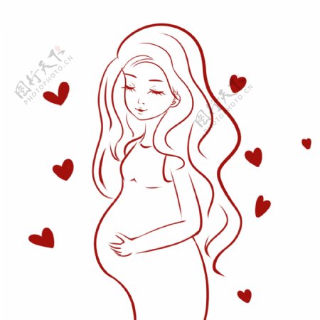 怀孕的孕妇PNG