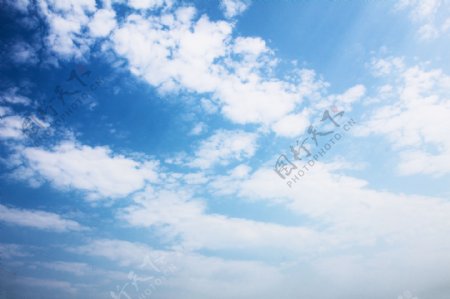 蓝天中的云层商用摄影