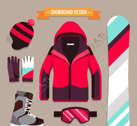 6款时尚单板滑雪装备设计