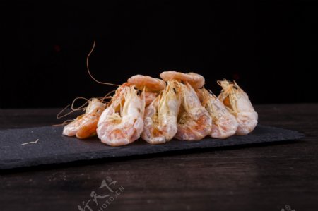 新鲜虾实物图摄影图