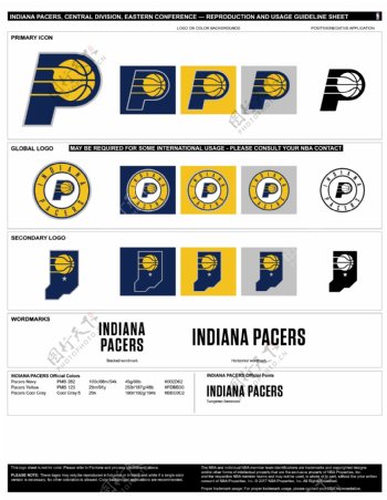 新NBA印第安纳步行者logo