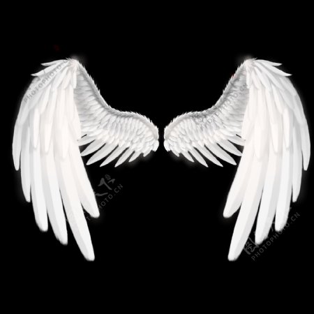 天使唯美白色翅膀