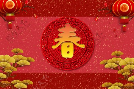 2019猪年新春红灯篓地毯地垫设计新中式