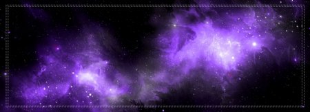 原创简约紫色星系banner商务展板背景