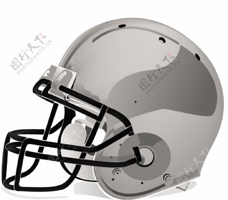 美式足球头盔矢量素材