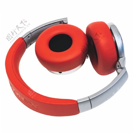 红色音乐耳机