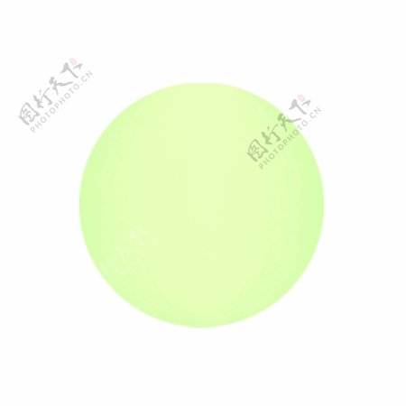 绿色圆弧圆球元素