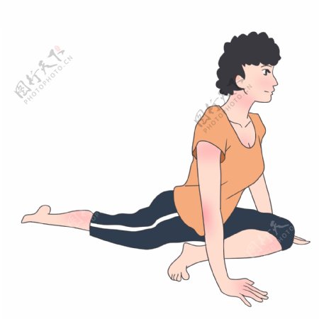 做瑜伽女士运动健身