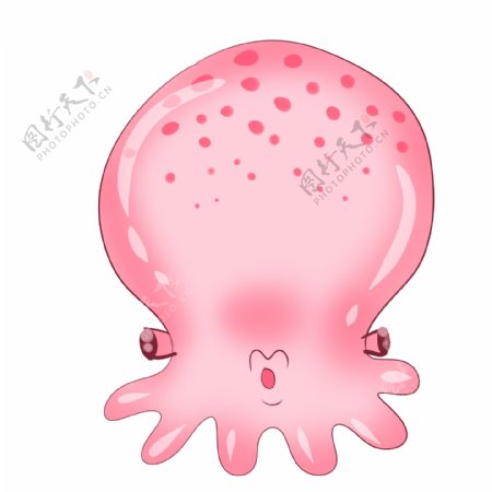 粉色小章鱼动物